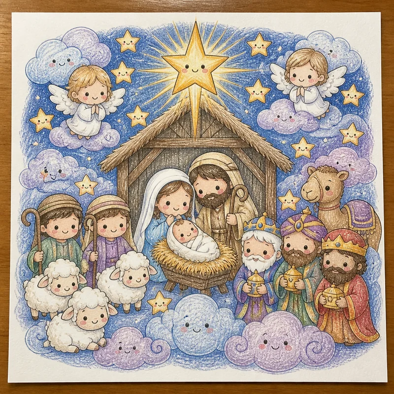 Cute Bible character doodles