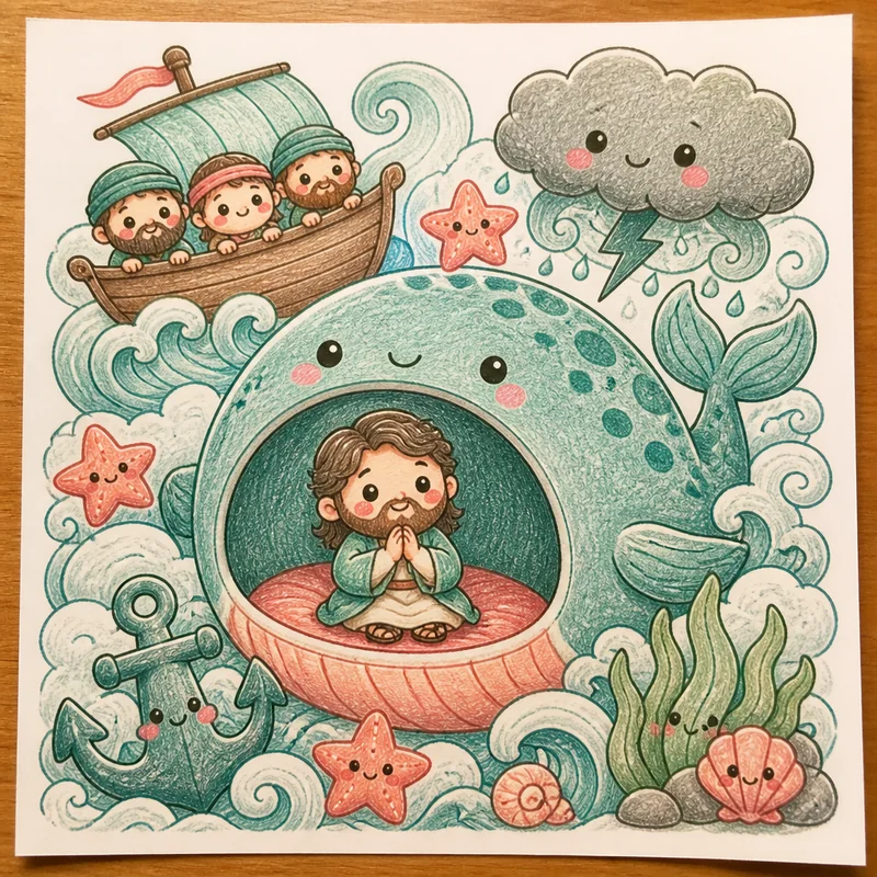 Bible doodling page example 7